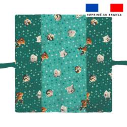 Kit protège livret de famille personnalisé - Animaux du froid renard - Création Stillistic