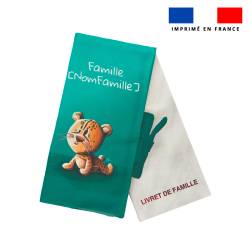 Kit protège livret de famille personnalisé - Bébé guépard - Création Stillistic