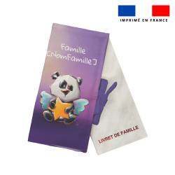 Kit protège livret de famille personnalisé - Panda ange - Création Stillistic