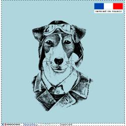 Coupon 45x45 cm motif chien hipster