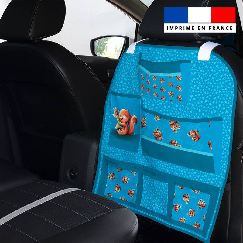 Patron pour organisateur de voiture motif bébé écureuil + Coupon pochette Offert - Création Stillistic