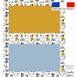 Kit couffin pour animaux motif animaux de compagnie