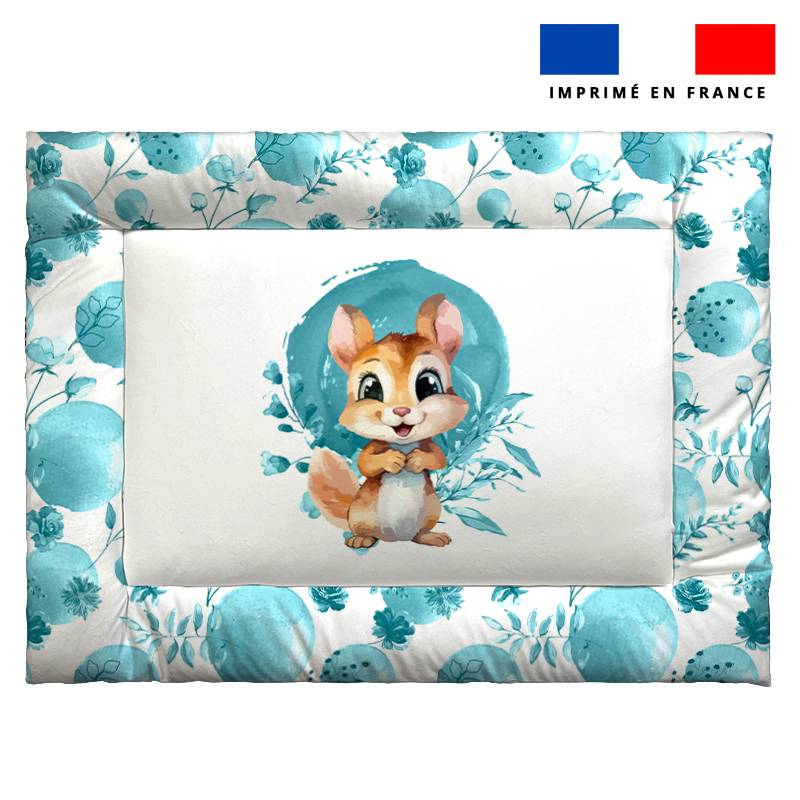 Kit couffin pour animaux motif écureuil aquarelle