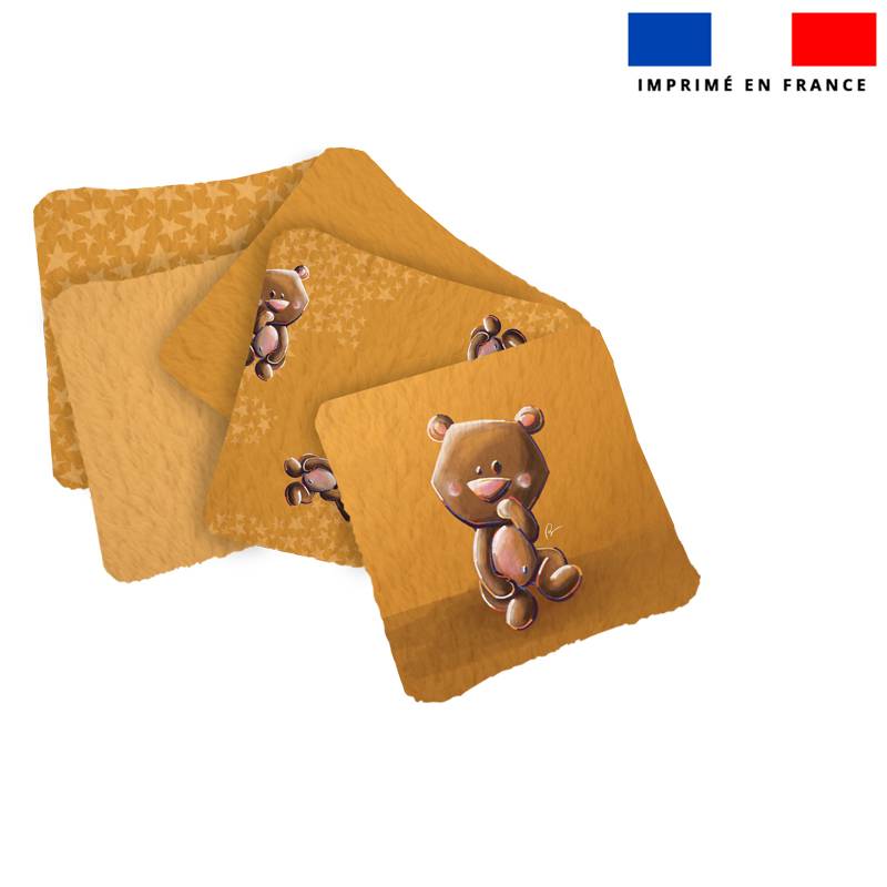 Coupon lingettes lavables motif bébé ours - Création Stillistic