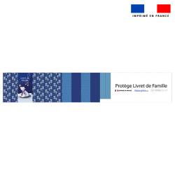 Kit protège livret de famille motif bébé ours polaire - Création Stillistic