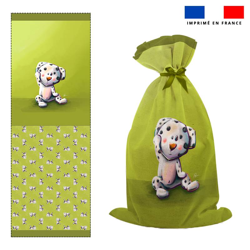 Kit sac à jouets motif bébé dalmatien - Création Stillistic