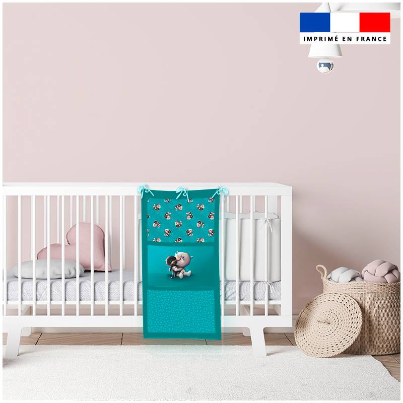 Coupon pour vide-poches motif bébé rhino - Création Stillistic