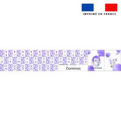 Patron imprimé pour jeu de dominos motif chat aquarelle