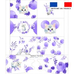 Coupon motif chat aquarelle - Gigoteuse et Tour de Lit