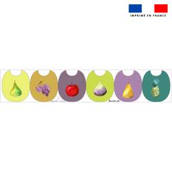 Kit bavoirs en éponge motif fruits - Création Cat&Colours